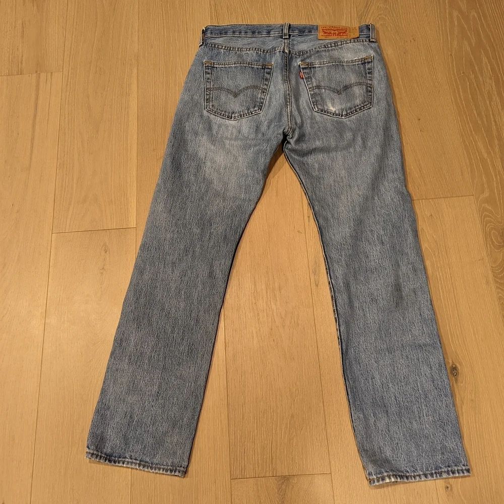 Classic Perfectly Broken In Blue 501 Denim Jeans